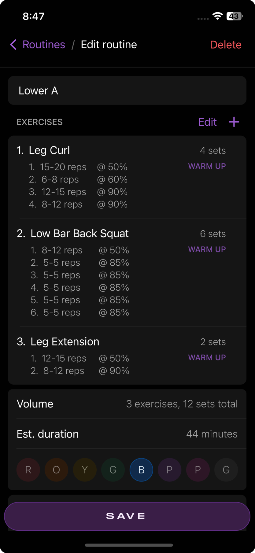 App screenshot